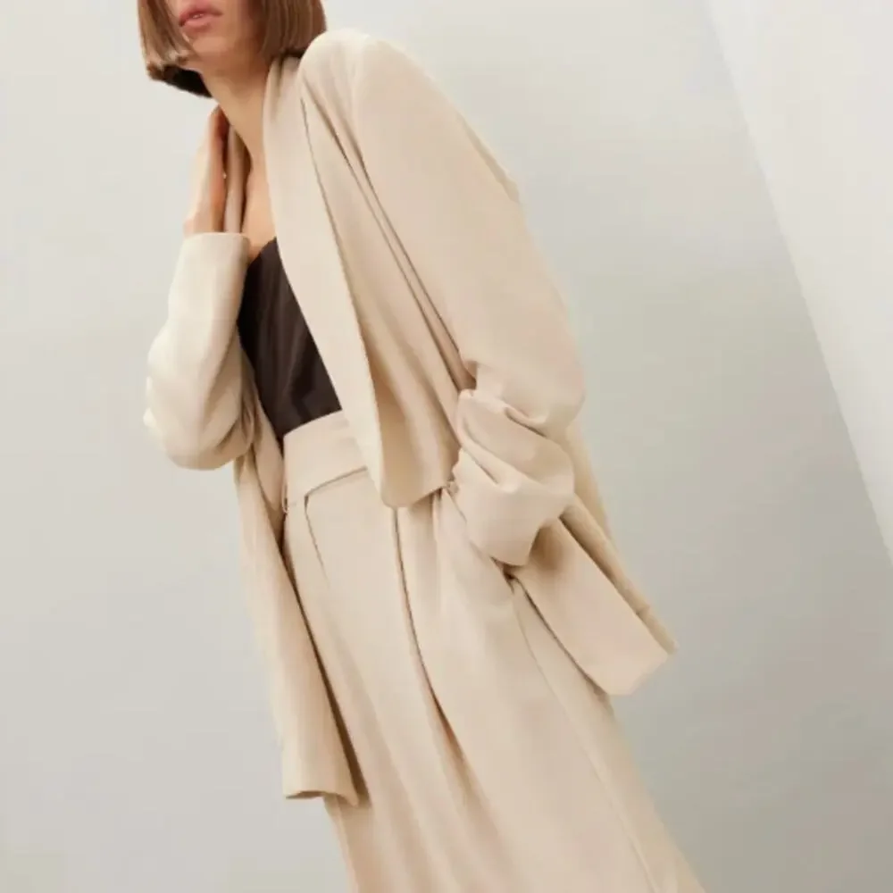 Rodebjer Cream Oversized Blazer SMALL Unstructured 80s Career Suiting Boxy $455 - Picture 3 of 14